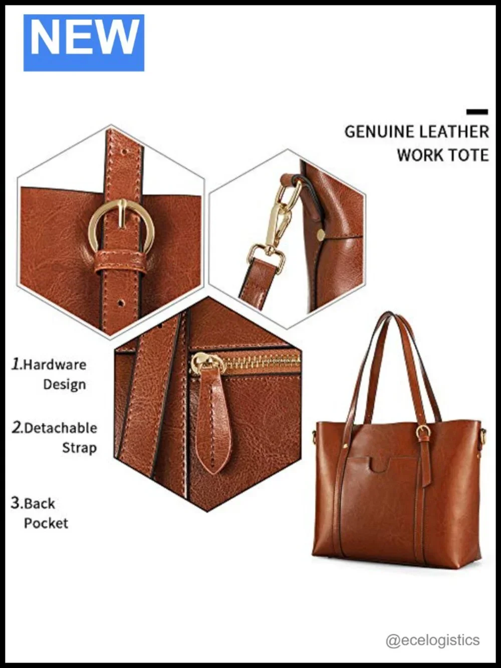 Leather Tote Bags Bundle with Small Crossbody Bags for Women